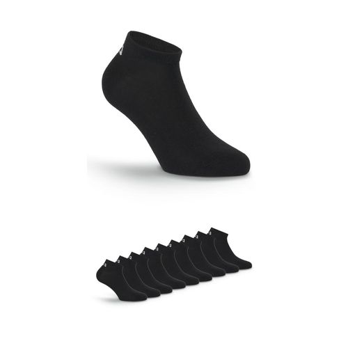 Sneakersocken FILA, Damen, Gr. 39-42, schwarz, Baumwollmischung, unifarben, normal, Socken, mit Logo-Schriftzug