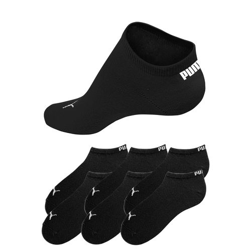 Sneakersocken PUMA, Damen, Gr. 39-42, schwarz, Baumwollmischung, Polyamid, Baumwolle, Baumwollmischung, Elasthan, unifarben, elastisch, Socken, mit eingestricktem Markenlogo