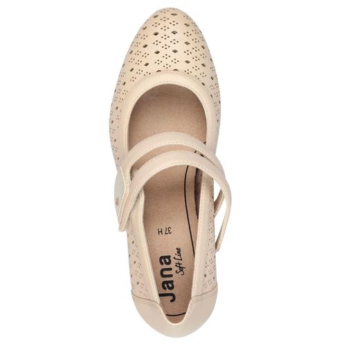 Pumps JANA, Damen, Gr. 41, beige (sand), Lederimitat, feminin, Schuhe