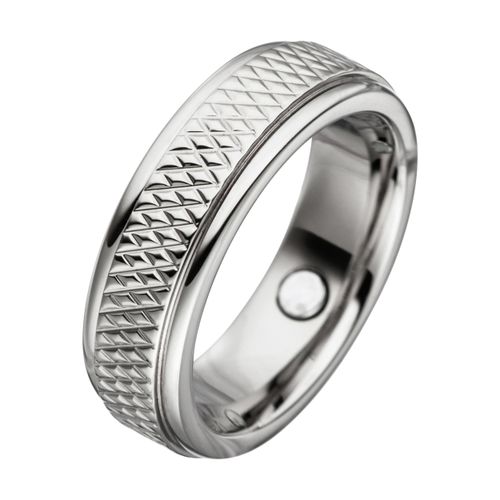 Fingerring JOBO Gr. 54, silber (edelstahlfarben), Fingerringe, Damen, 54, Edelstahl, Edelstahl