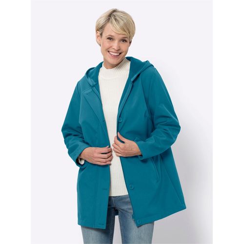 Softshelljacke CLASSIC BASICS, Damen, Gr. 46, blau (petrol), 94% Polyester, 6% Elasthan, unifarben, Langarm, Jacken