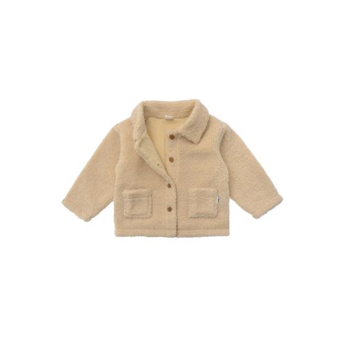 Sweatjacke LILIPUT, Jungen, Gr. 74/80, beige, 100% Polyester, unifarben, casual, Langarm, Sweatjacken, aus super weichem Boucléfleece