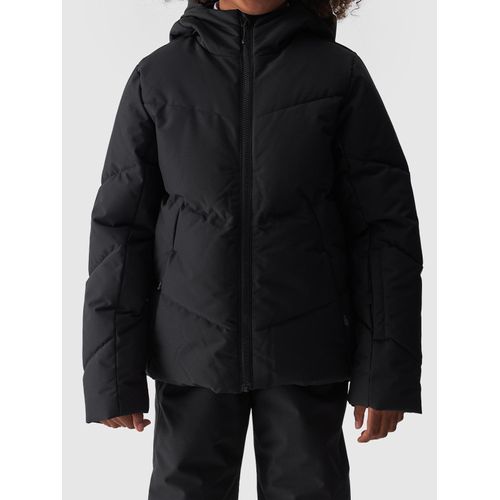 Skijacke 4F, Kinder, Gr. 164, schwarz, Obermaterial: 100% Polyester. Futter: 100% Polyester. Wattierung: 100% Polyester, unifarben, sportlich, hoch geschlossener Ausschnitt, Langarm weit,eingesetzt eingefasste Kante, Jacken, Winterjacke