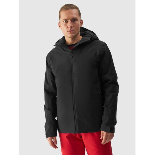 Skijacke 4F, Herren, Gr. M, schwarz, Softshell, Obermaterial: 100% Polyester. Futter: 100% Polyester. Wattierung: 100% Polyester, unifarben, sportlich, hoch geschlossener Ausschnitt, Langarm eingesetzt eingefasste Kante mit Klettverschluss, Jacken, Winterjacke