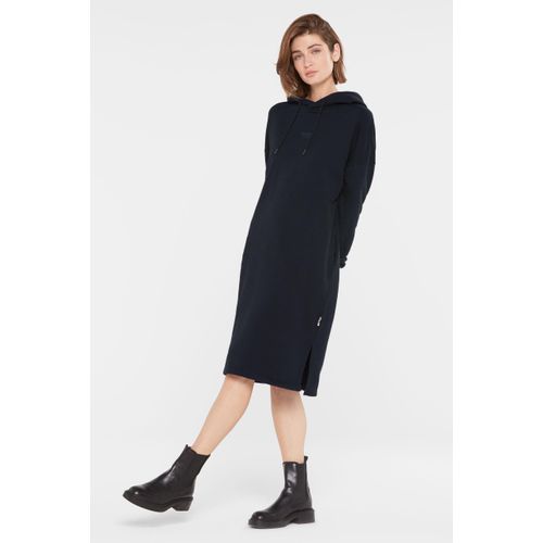 Sweatkleid SENSES.THE LABEL, Damen, Gr. XXL, US-Größen, blau, Material: 100% Baumwolle, bedruckt, gemustert, casual, lässig geschnitten normal, Rundhals, Langarm eingesetzt Rippbündchen, Kleider, aus Baumwolle