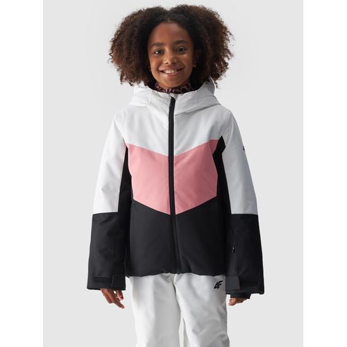 Skijacke 4F, Kinder, Gr. 164, bunt, Web, Obermaterial: 100% Polyester. Futter: 100% Polyester. Wattierung: 100% Polyester, colorblocking, sportlich, hoch geschlossener Ausschnitt, Langarm eingesetzt eingefasste Kante mit Klettverschluss, Jacken, Winterjacke