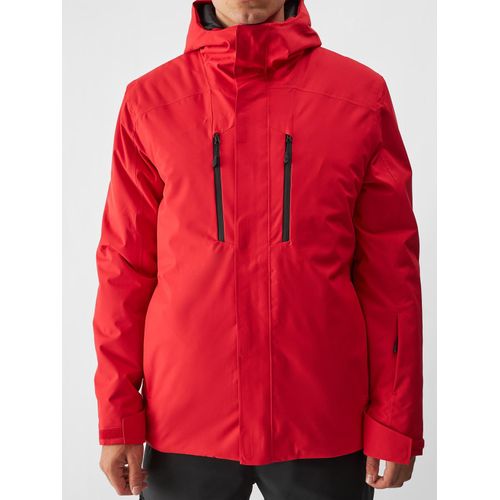 Skijacke 4F, Herren, Gr. XXL, rot, Softshell, Obermaterial: 100% Polyester. Futter: 100% Polyester. Wattierung: 100% Polyester, unifarben, sportlich, hoch geschlossener Ausschnitt, Langarm eingesetzt eingefasste Kante mit Klettverschluss, Jacken, Winterjacke