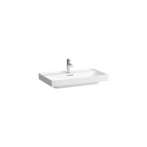 Laufen Meda Aufsatzwaschtisch H8161174001081 80x46cm, mit Überlauf, 3 Hahnlöcher, weiß mit LCC