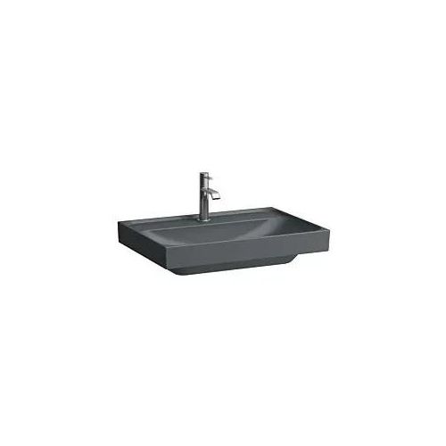 Laufen Meda Aufsatzwaschtisch H8161147581111 65x46cm, ohne Überlauf, 1 Hahnloch pro Becken, graphit matt