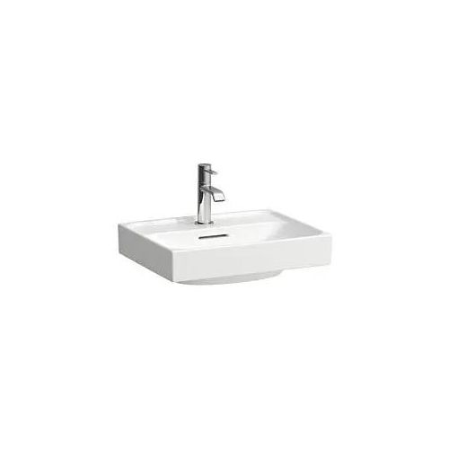 Laufen Meda Handwaschbecken H8151110001041 45x35cm, unterbaufähig, mit Überlauf, 1 Hahnloch pro Becken, weiß