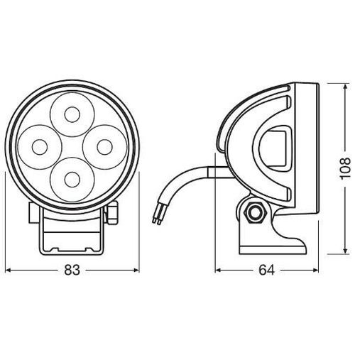 OSRAM Fernscheinwerfer LEDriving® Round VX80-WB geschraubt LEDDL119-WD