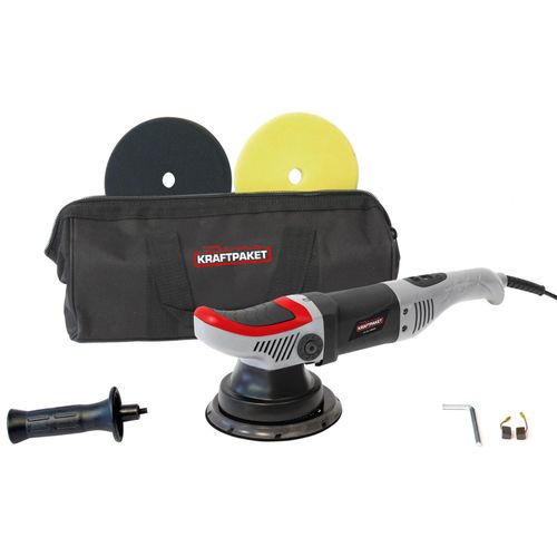 Dino KRAFTPAKET Poliermaschine Exzenter mit Zwangsrotation 710W 8mm Polieranlage 640247