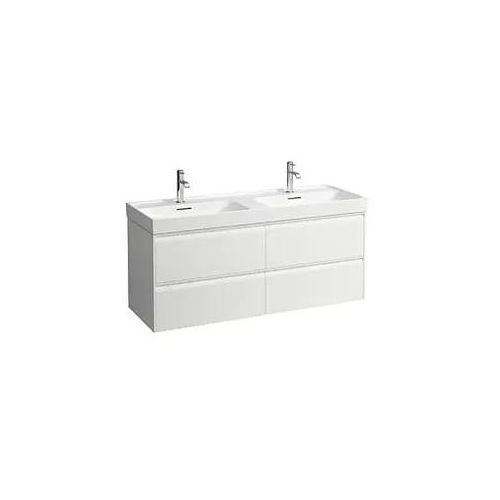 Laufen Meda Waschtischunterschrank H4216440112601 128,4x51,5x44,8cm, 4 Schubladen, weiß matt