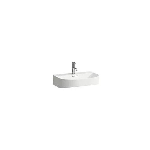 LAUFEN Sonar Aufsatzwaschtisch H8163420001041 60x42cm, Unterseite geschliffen, wandmontiert, mit Überlauf, mit 1 Hahnloch, weiß