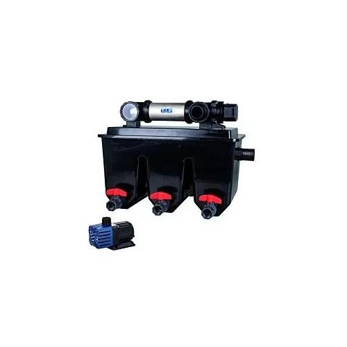 T.I.P. Profi Teichfilter-Set - Für 30.000 l Teich, UV-C 24 W, Mehrkammersystem, MTS 30000 UV 24 INOX, 30288