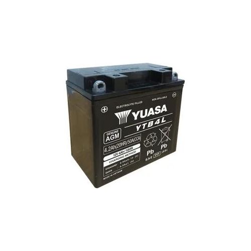 YUASA YTB4L 12V 4Ah 50A Starterbatterie