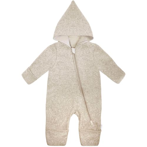 Fleeceoverall MAXIMO, Baby, Gr. 50/56, N-Gr, beige, Obermaterial: 100% Baumwolle, casual, lang, Langarm, Overalls, Unisex-Design: Perfekt für Jungen und Mädchen.