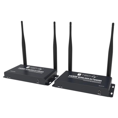 Techly IDATA HDMI-WL212 Audio-/Video-Leistungsverstärker AV-Sender & -Empfänger Schwarz