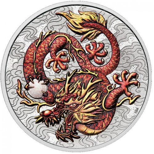 1 Unze Silbermünze Myths & Legends Drache 2021 Dragon Silber 999 Sammlermünze
