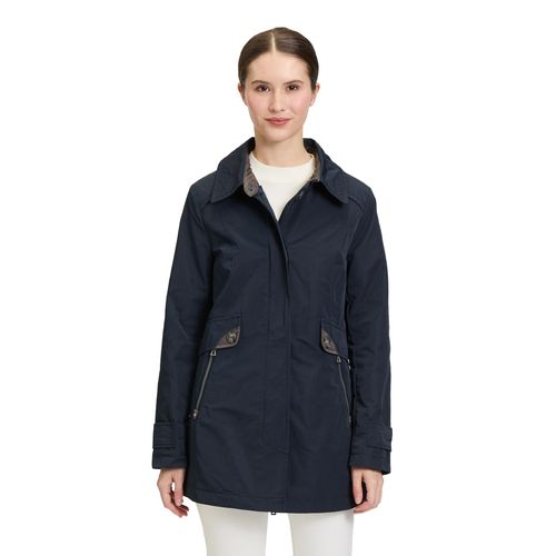 Outdoorjacke GIL BRET, Damen, Gr. 42, blau (deep navy), Obermaterial: 100% Polyester, unifarben, casual, tailliert Po-bedeckend, ohne Ausschnitt, Langarm Manschette, Jacken, mit Rückenschlitz mit Reißverschluss