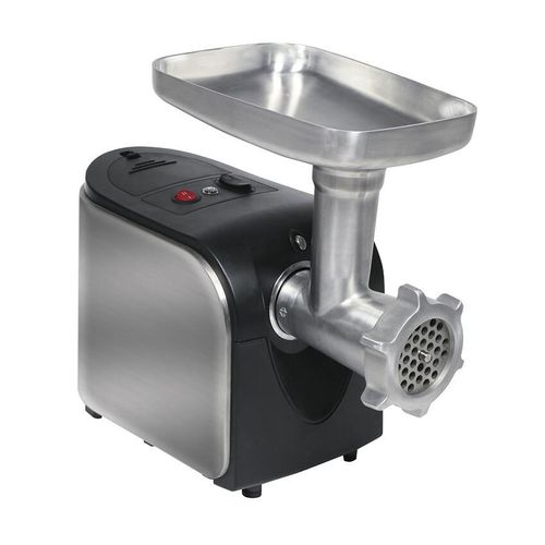 RGV Fleischwolf 500W Schwarz Edelstahl mit Reverse Funktion 2 Geschwindigkeiten