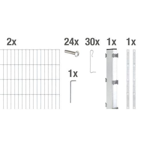 Gabionen-Anbauset Step²,fvz,zA,2000x1000