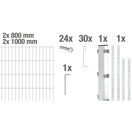 Gabionen-Anbauset Step²,fvz,zA,2000x1800