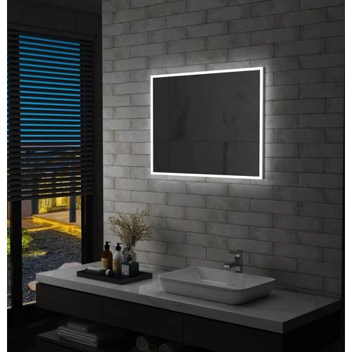 Badezimmer-Wandspiegel mit LEDs 80x60 cm