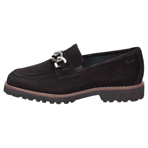 Sioux Meredith Damen Mokassin in Schwarz, Größe 5.5