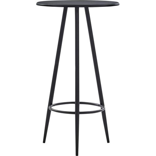 Bartisch Schwarz 60×107,5 cm MDF