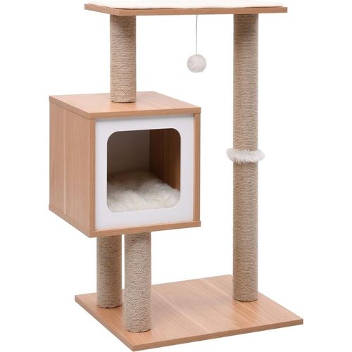 Katzen-Kratzbaum mit Sisal-Kratzmatte 82 cm
