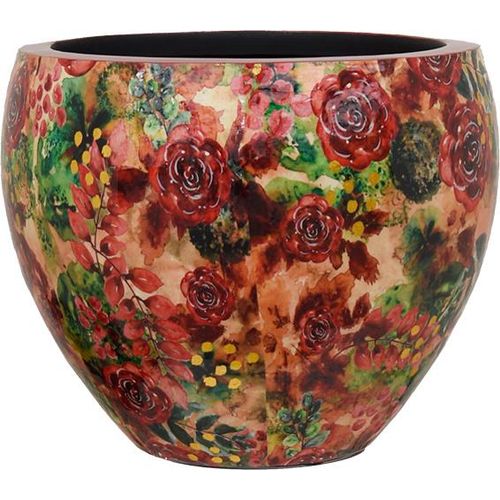 Ter Steege Blumentopf, entworfen von Lammie, Metall, rot-mehrfarbig, D 54 cm, H 44 cm