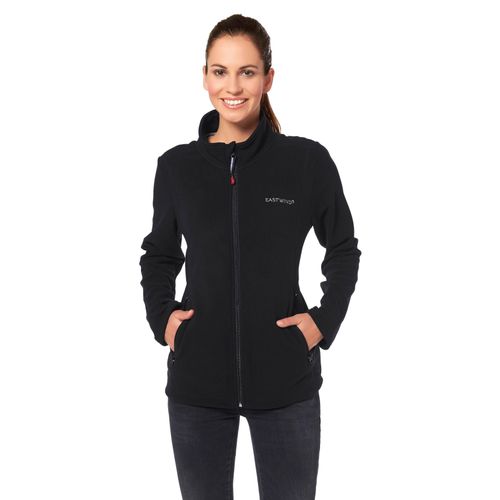 Fleecejacke EASTWIND, Damen, Gr. 36/38, schwarz, Obermaterial: 100% Polyester, unifarben, casual, Jacken Fleecejacke Outdoorbekleidung Sportbekleidung Übergangsjacke Winterjacke, für kalte Tage, aus 100% Polyester, sportlicher Stil