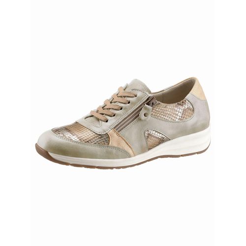 Schnürschuh CASUAL LOOKS, Damen, Gr. 36, beige, Glattleder, sportlich, Schuhe