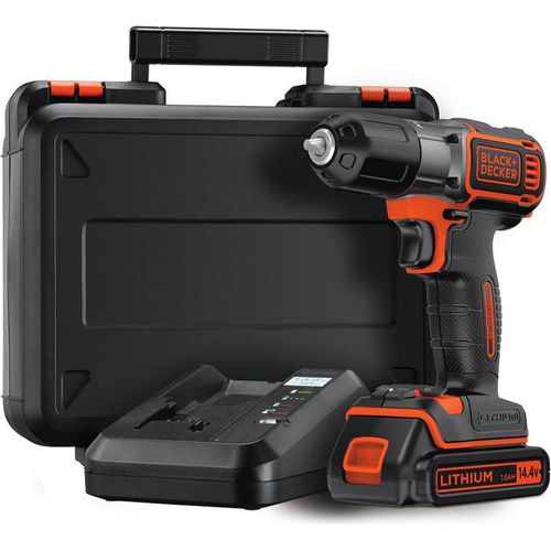 Black & Decker ASD18K-QW Schlüsselloser Bohrer Schwarz, Orange