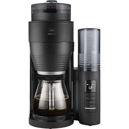 MELITTA Kaffeemaschine mit Mahlwerk "AromaFresh Pro X 1030-02", silber (schwarz, silber), 1,25 l, 10 Tasse(n), Kaffeemaschinen