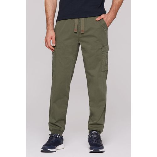 Cargohose CAMP DAVID, Herren, Gr. XXL, Normalgrößen, grün, Material: 100% Baumwolle, unifarben, casual, lässig geschnitten lang, Hosen, mit Elastikbund