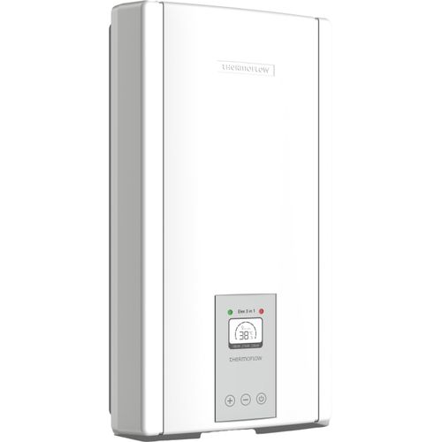 Durchlauferhitzer THERMOFLOW "Thermoflow Elex 3 in 1", weiß, B:25,5cm H:47,2cm T:11,5cm, Durchlauferhitzer, Durchlauferhitzer, Für Nennleistung: 18 / 21 / 24 kW geeignet