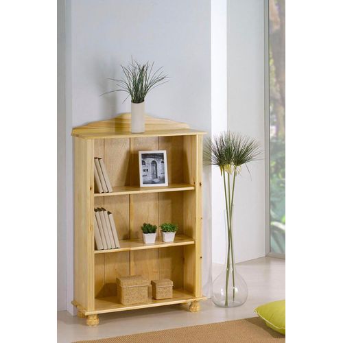 Bücherregal HOME AFFAIRE, beige (natur), B:77cm H:116cm T:30cm, Massivholz, Regale, gefertigt aus massivem Kiefernholz