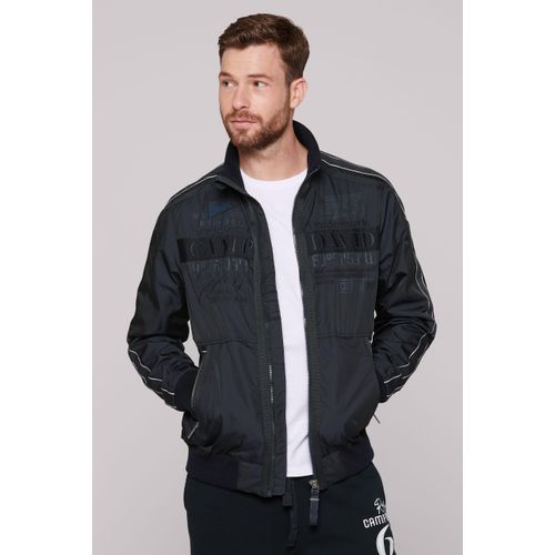 Outdoorjacke CAMP DAVID, Herren, Gr. XXL, blau, Material Oberstoff: 100% Polyester, Futter Rumpf: 100% Polyamid, Futter Ärmel: 100% Polyester, bedruckt, bestickt, casual, lässig geschnitten normal, Langarm eingesetzt Rippbündchen, Jacken