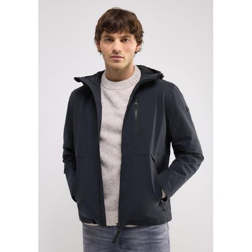 Softshelljacke STREET ONE MEN, Herren, Gr. XXL (46), nightshade blau, Stoff, Obermaterial: 100% Polyester; Futter: 100% Polyester, unifarben, casual, gerade normal, ohne Ausschnitt, Langarm Bündchen, Jacken, wasserabweisend