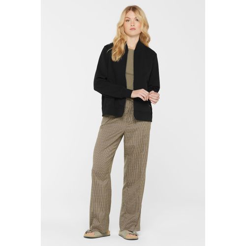 Sweatjacke SENSES.THE LABEL, Damen, Gr. XL/XXL, schwarz, Material: 70% Baumwolle, 30% Polyester, unifarben, casual, lässig geschnitten normal, Langarm eingesetzt Rippbündchen, Sweatjacken, mit Baumwolle