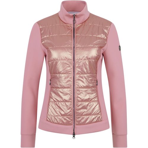 Outdoorjacke SPORTALM KITZBÜHEL, Damen, Gr. 42, pink dawn, Web, Obermaterial: 85% Polyester, 15% Elasthan, unifarben, feminin, figurumspielend, Langarm Bündchen, Jacken, mit Wording-Transfer-Druck im Rückenteil