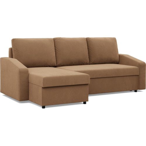 Ecksofa mit Schlaffunktion, Bonell, Braun