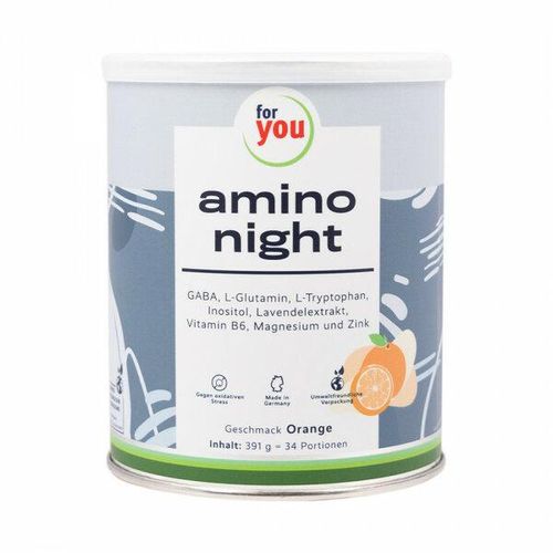 for you Amino Night 391 Gramm - 34 Portionen- - Geschmacksrichtung: Orange