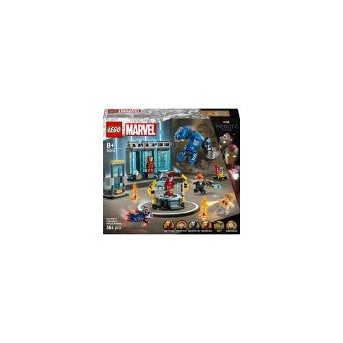 76315 Marvel Super Heroes Iron Mans Labor: Halle der Rüstungen, Konstruktionsspielzeug
