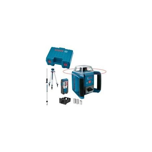 Rotationslaser GRL 400 H Professional blau, rote Laserlinie, mit Laser-Empfänger LR 1, Baustativ BT 170 HD, im Koffer