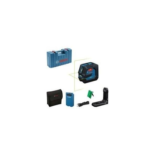 Linienlaser GLL 20-22 G Professional blau/schwarz, Li-Ion-Akku 3,0Ah, grüne Laserlinien, inkl. Universalhalter LB 10, Koffer