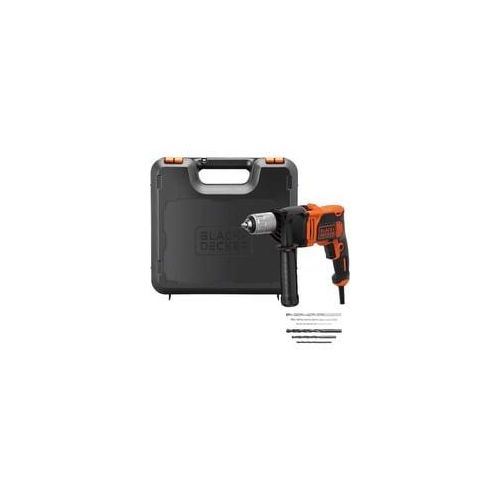 Schlagbohrmaschine BEH850K orange/schwarz, Koffer, 850 Watt
