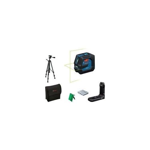 Linienlaser GLL 20-22 G Professional blau/schwarz, grüne Laserlinien, inkl. Universalhalter LB 10 und Baustativ BT 150
